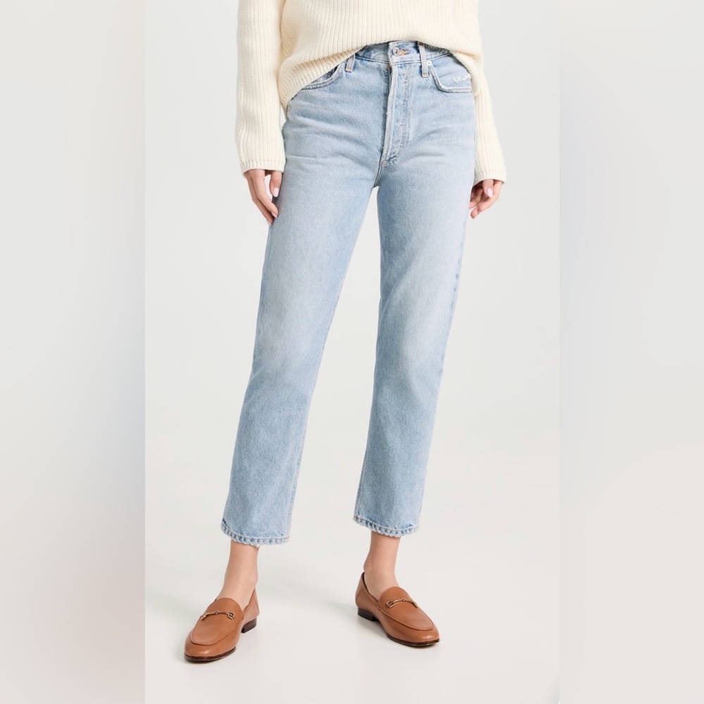 Citizens of Humanity Charlotte Crop High Rise Straight Leg Jeans - size 26